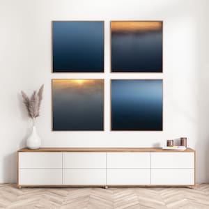 Blue Abstract Water Print Set | Blue No 3 | Abstract Blue Water Colors | Blue Water Reflections | Photography Prints | Blue Wall Decor |