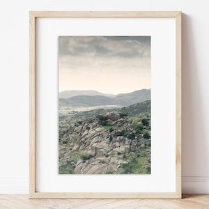 Oklahoma Landscape Print | Wichita Mountains Wildlife Refuge | Oklahoma Art | Oklahoma Print | Mt Scott View | Vertical Mountain Print |