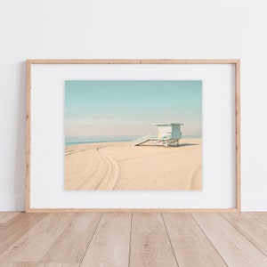 Lifeguard Tower Print | Beach Print | LA Beach Print | Lifeguard Beach Print | Coastal Wall Art Print | Lifeguard Art Print | Coastal Wall