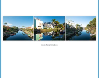 Venice Canals | Venice Print Set | Venice Canals Art | Venice Canals Print | Venice Beach Print | Venice Canals Wall Art | LA Wall Art Print