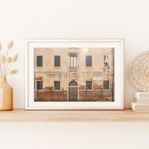 Alt Venedig Poster | Rio De Margherita | Venedig, Italien, Fine Art Print | Venedig Kanal Poster | Venedig Palazzo Poster | Sienna Kunstdruck | Venedig