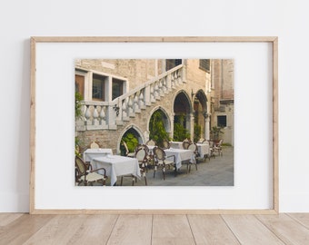 Cafe Print | Cafe Wall Art | Bossanova Cafe | Rome Cafe Print | Cafe Scene |  Fine Art Print Cafe | Roman Cafe | Kitchen Cafe Print | Cafe