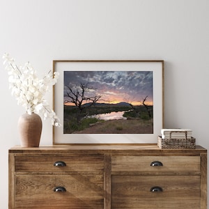 Wichita Mountains Print | Oklahoma Print | Lake Jed Johnson | Oklahoma Wichita Mountain Wildlife Refuge | Wall Decor Oklahoma Print | OK Art