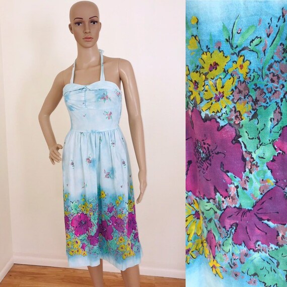 halter midi summer dress