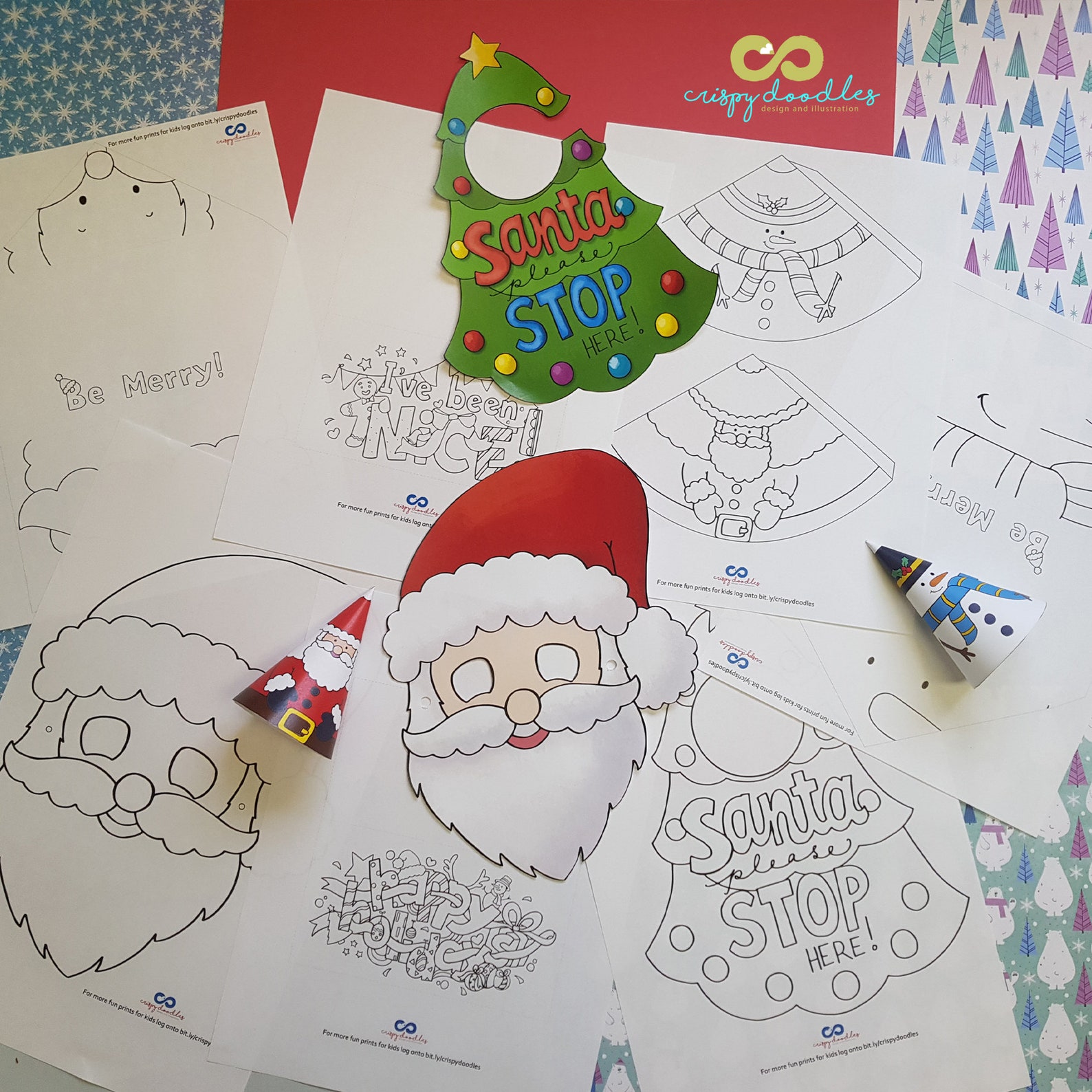 Kids Christmas Activity Pack Digital Download, Kids Christmas Craft Kit ...