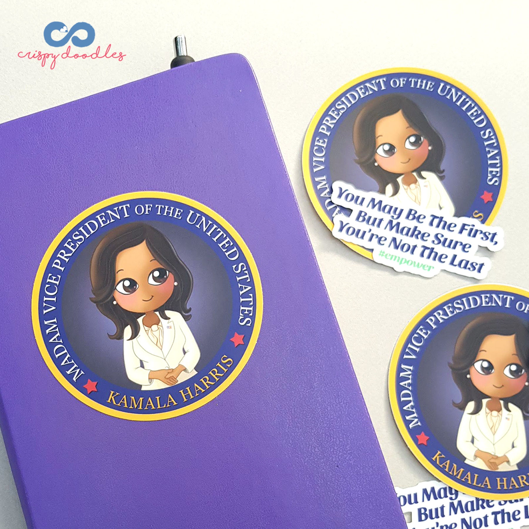 Kamala Harris Sticker Kamala Harris Cartoon Sticker Kamala | Etsy