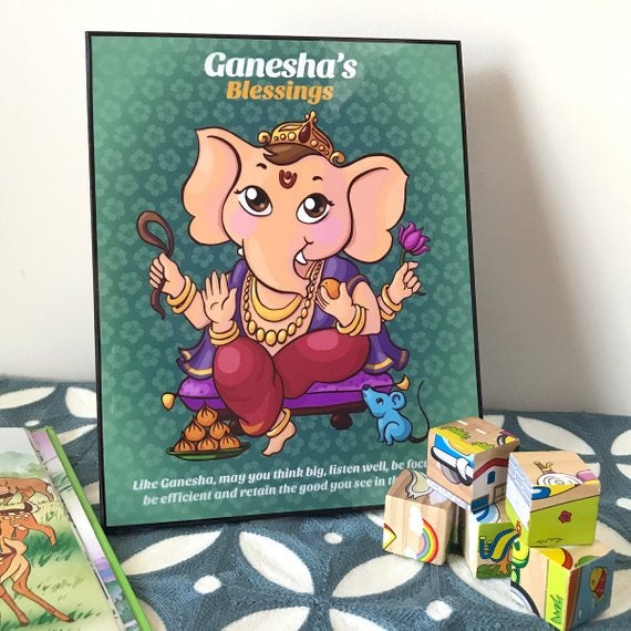 BABY GANESHA Ganpati Ganesha Gift Children Wall Decor Indian - Etsy BABY GANESHA Ganpati Ganesha Gift Children Wall Decor Indian - Etsy