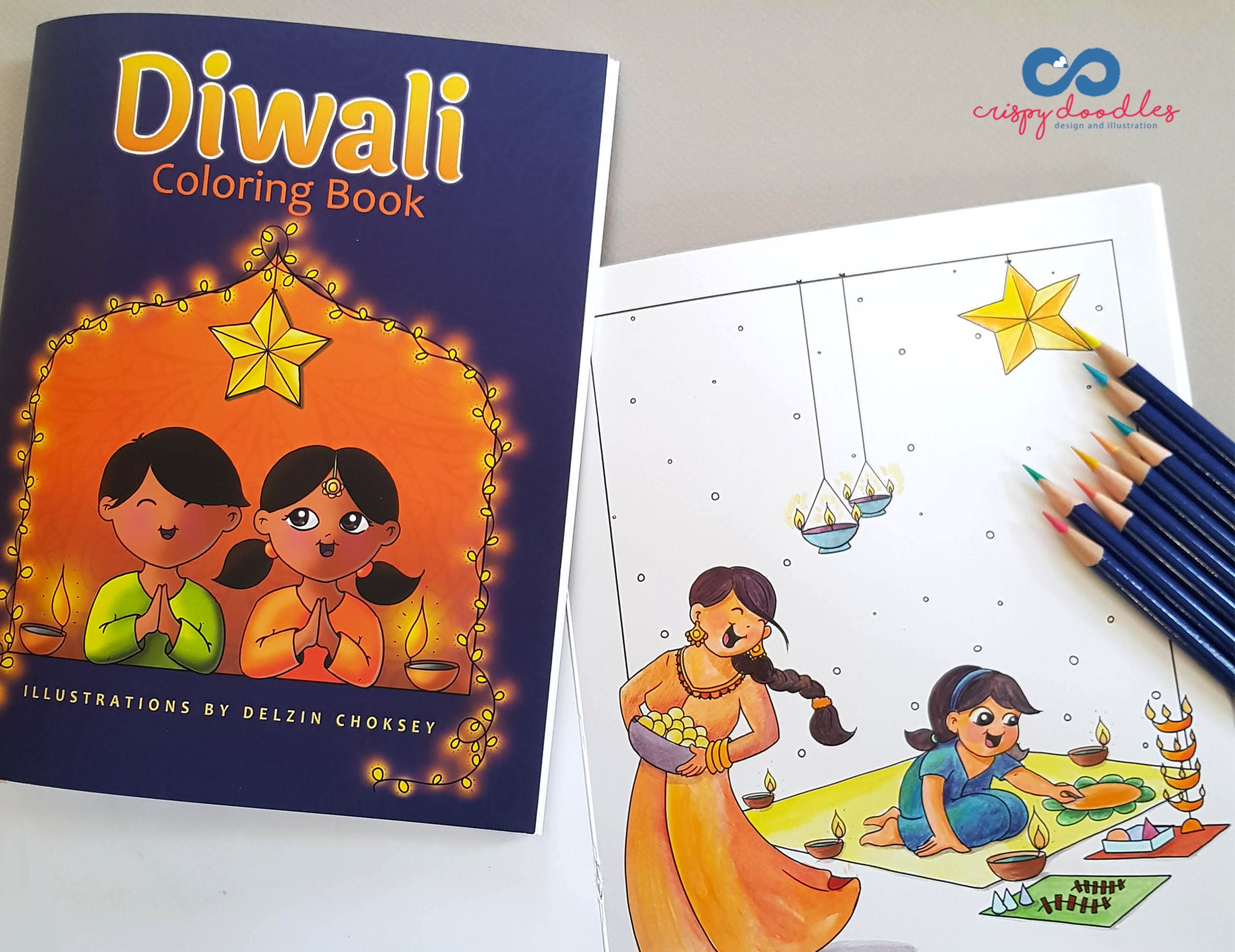 Download Diwali Coloring Book Multicultural Diverse Kids Books Etsy
