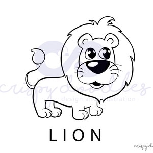 Wild Animals Coloring Pages Kids (Download Now) - Etsy