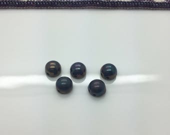 5 pieces of 7mm cabochons needed for "Tabitha's Tapestery" Bracelet pattern. DecoBeading .