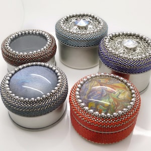 PATTERN for Beaded Trinket Box. DIGITAL DOWNLOAD.