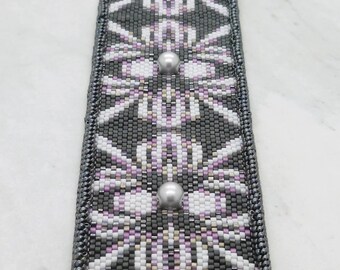 Peyote Bracelet Pattern. Odd Count Peyote Pattern. DIGITAL Beading PATTERN.  Instant Download. "Rachelle" Bracelet Pattern. DecoBeading.