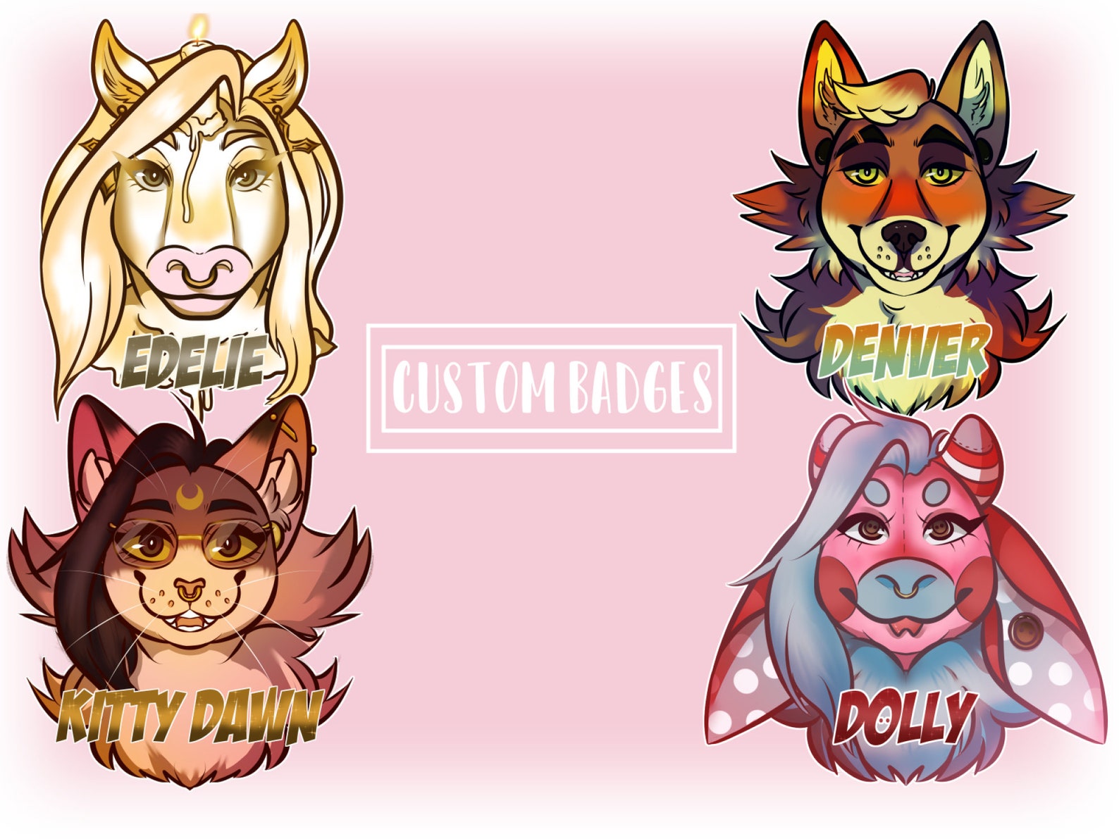 Custom Furry Badges | Etsy