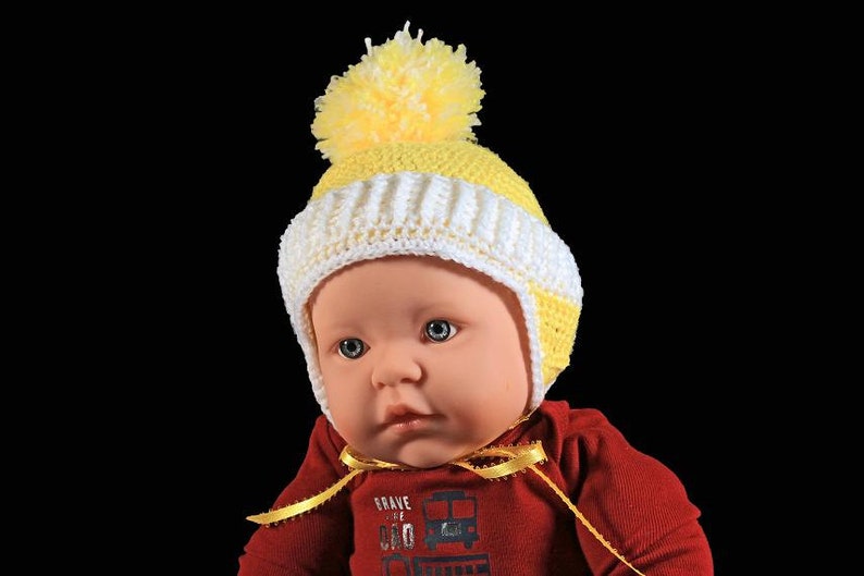 Winter Baby Hat Crochet Unisex Baby Hat Handmade Infant Etsy