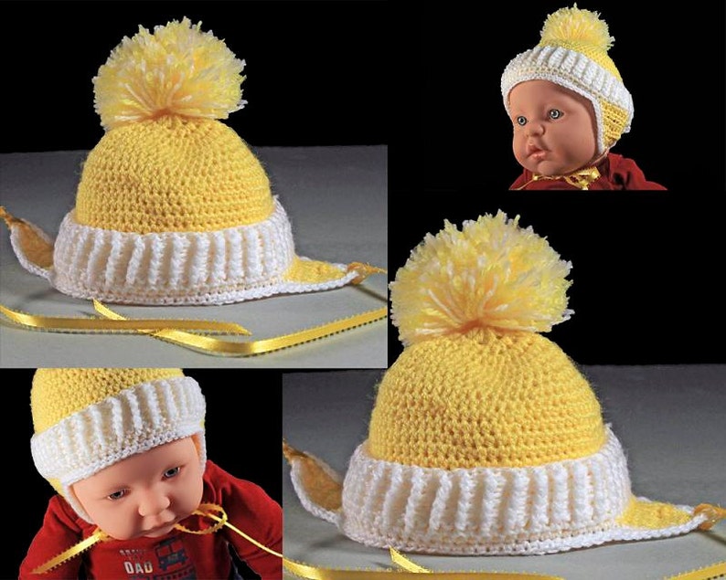 Winter Baby Hat Crochet Unisex Baby Hat Handmade Infant Etsy