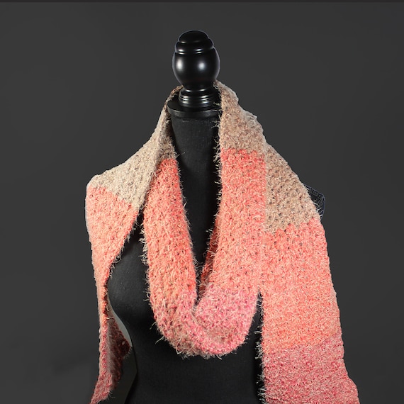 Crochet Women's Scarf, Outerwear, Multi Color, 80 Inch, Women's Clothing, Winter Accessory