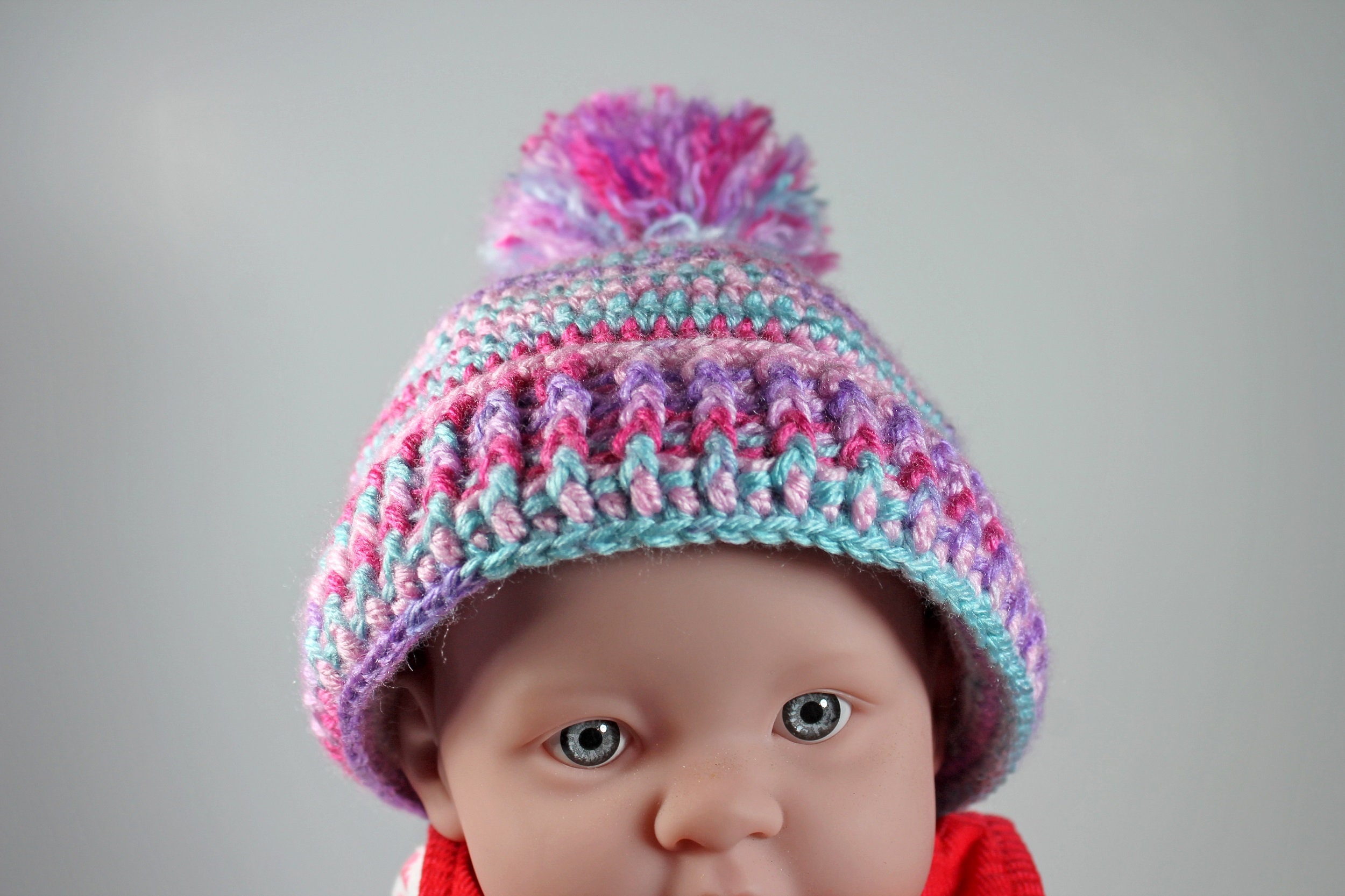 Winter Baby Hat Crochet Unisex Baby Hat Handmade Infant Etsy