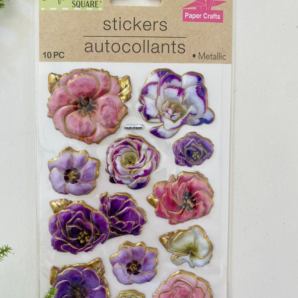 Dimensional Flower Stickers