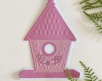 Die Cut and Embossed Bird House