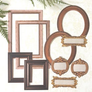 Embossed Paper Frames for Scrapbooking, Journals, Paper Crafts