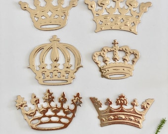 Gold Foil Die Cut Crowns