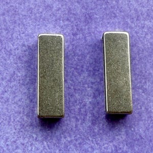 30mm Flat Bar Slider - Antique Silver - Qty 2