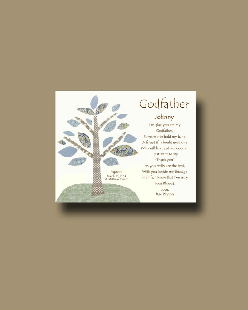 GODFATHER Gift For Baptism Day 8x10 Print Personalized Etsy godfather-gift-for-baptism-day-8x10-print-personalized-etsy