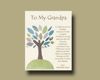 Grandfather gift - Personalized gift for Grandpa - Gift from children to Grandpa -Grandpa Gift, Grandpa Birthday Gift, Father's Day Gift