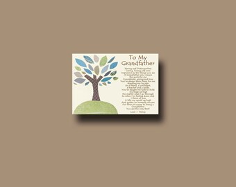 Grandfather gift - Personalized gift for Grandfather - Grandpa Gift - Gift from Grandchild to Grandfather - Grandfather Keepsake