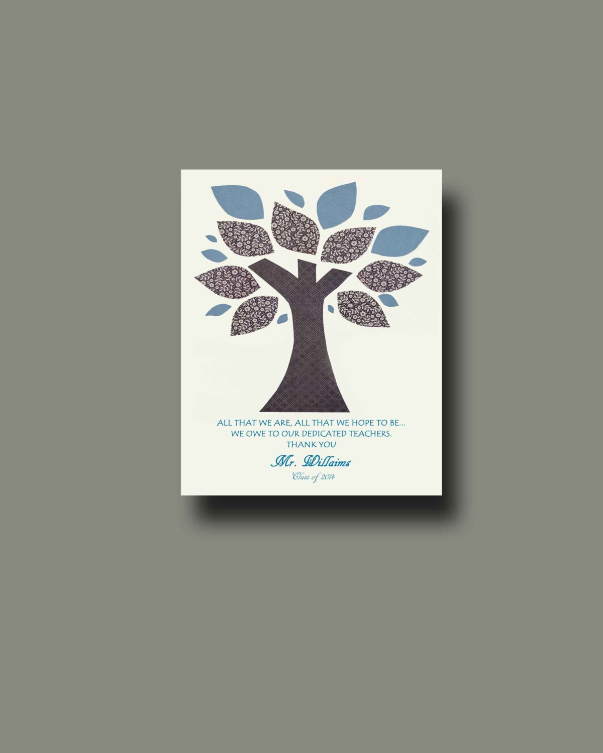 Personalized Teacher Gift Teacher Appreciation Print Teacher - Etsy