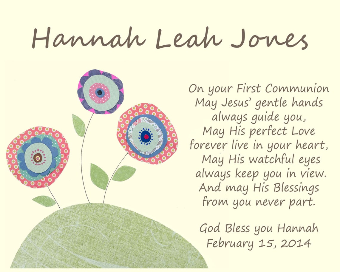 First Communion Gift, First Communion Girl Gift, Personalized Communion Gift, 1st Communion Gift