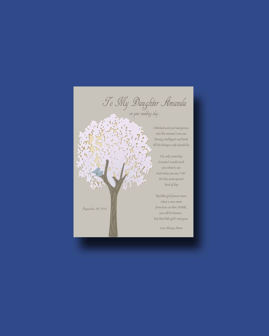 Wedding Day Gift for Daughter Gift for Daughter on Wedding Day From 