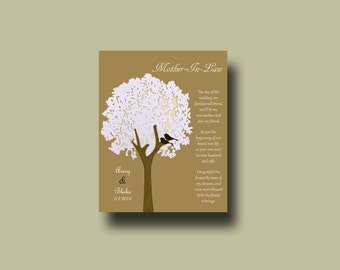 Wedding Gift for Mother In Law, Thank You Print, Mother of Groom Gift, Wedding Thank you, Parents of Groom Gift, Future Parents Gift,