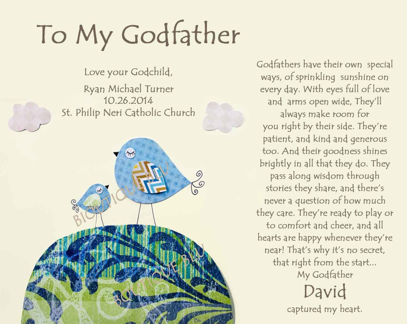 Godfather Gift For Baptism Godfather Gift For Baptism