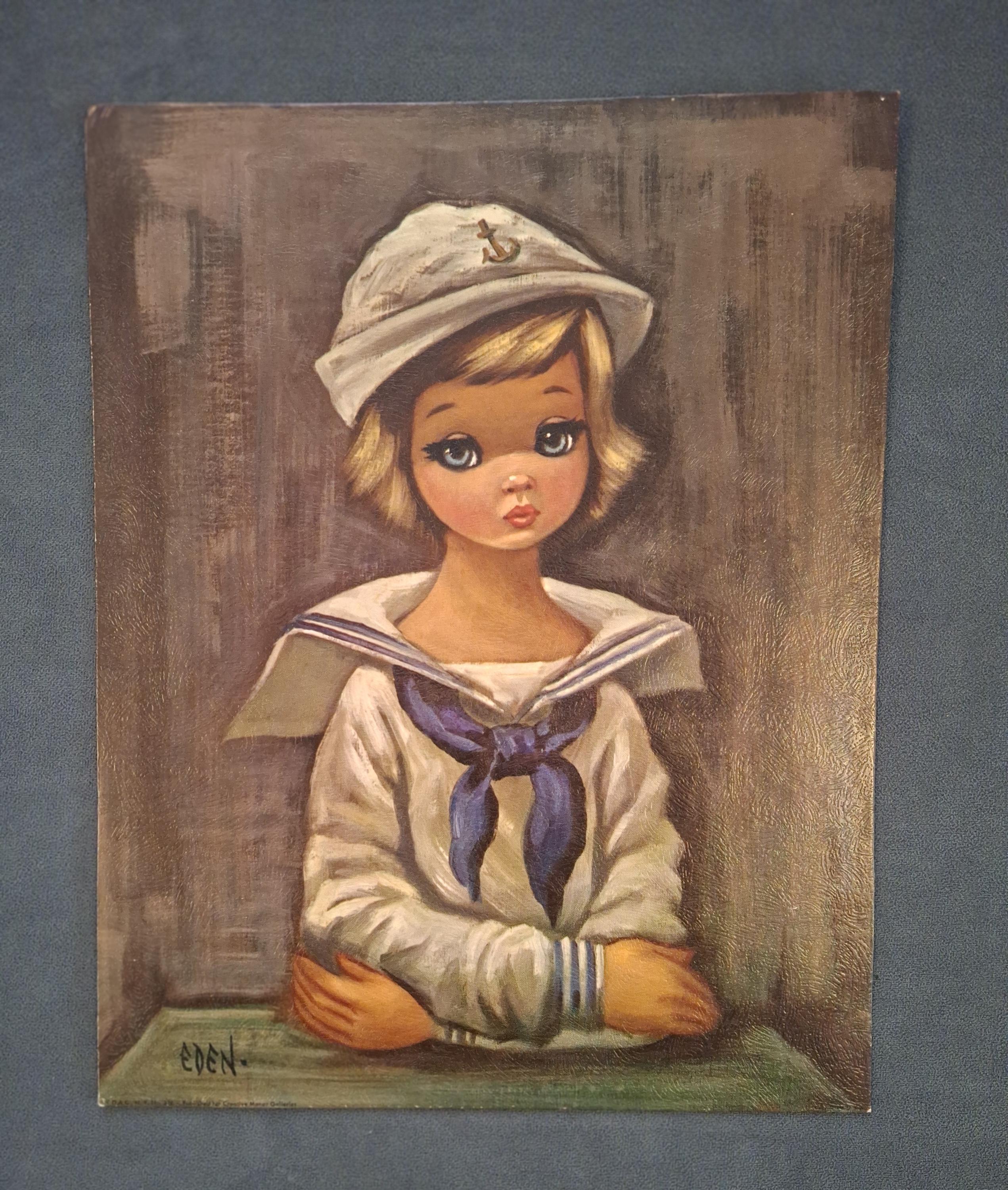 60s Big Eye Art by Eden - Etsy