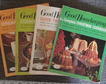 Set of four Good Housekeeping Cookbooks