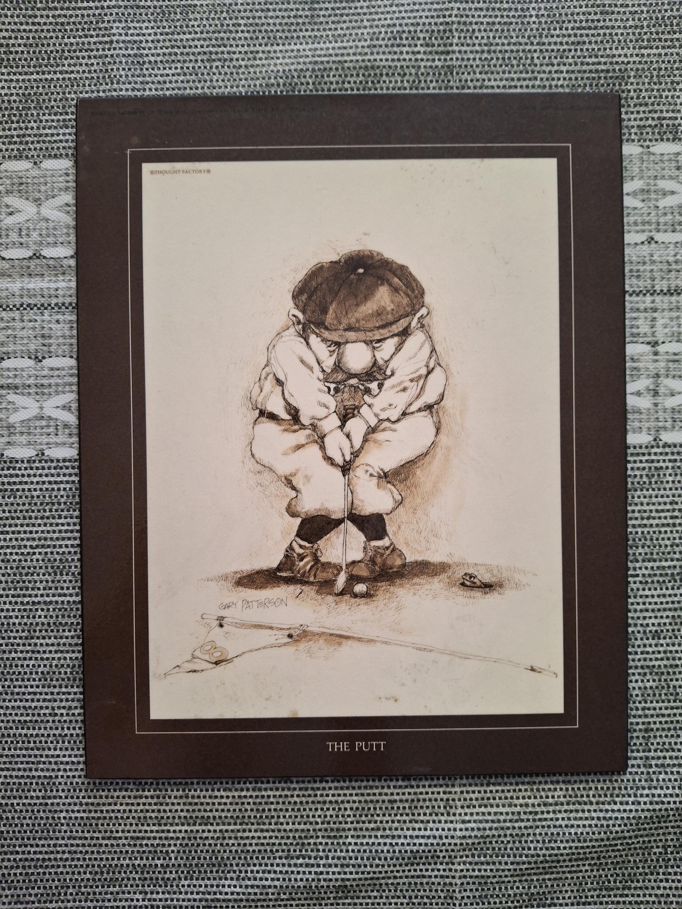 GARY PATTERSONゲイリーパターソン THE PUTT アート Gary Patterson Golf Prints - Etsy