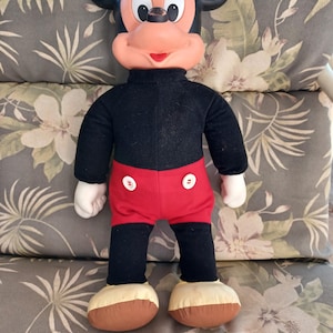 Vintage 1970's Marching Mickey Mouse Hasbro Plush Doll