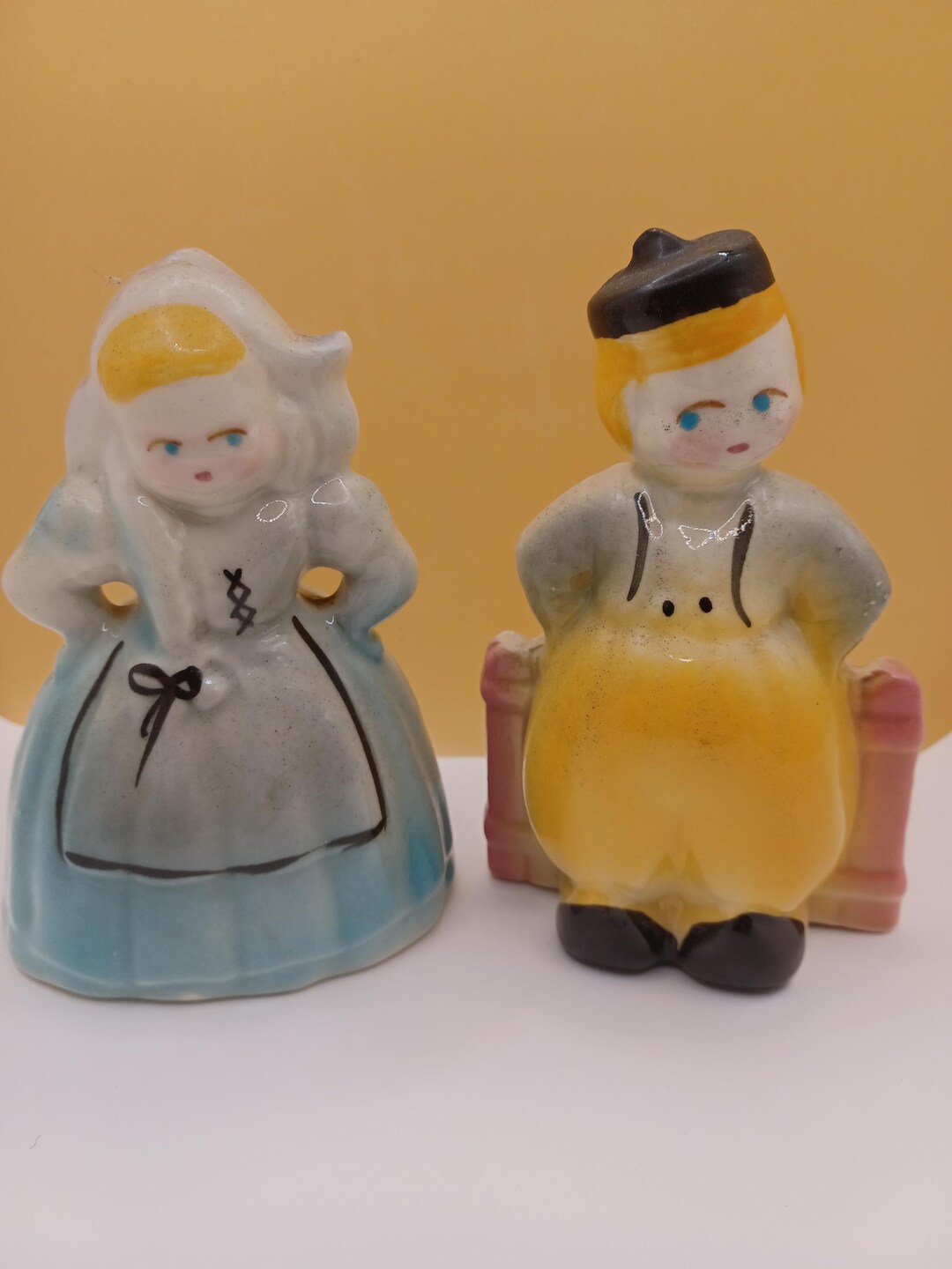 Vintage Dutch Boy and Girl Planter Dish - Etsy