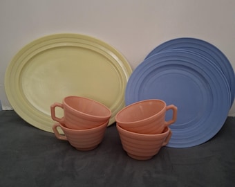 Vintage Hazel Atlas Moderntone Platonite Dishware