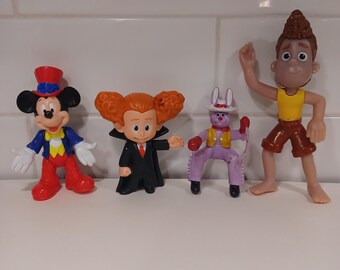Set of four vintage cake toppers/toys
