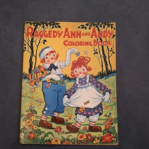 Raggedy Ann Coloring Book - Etsy