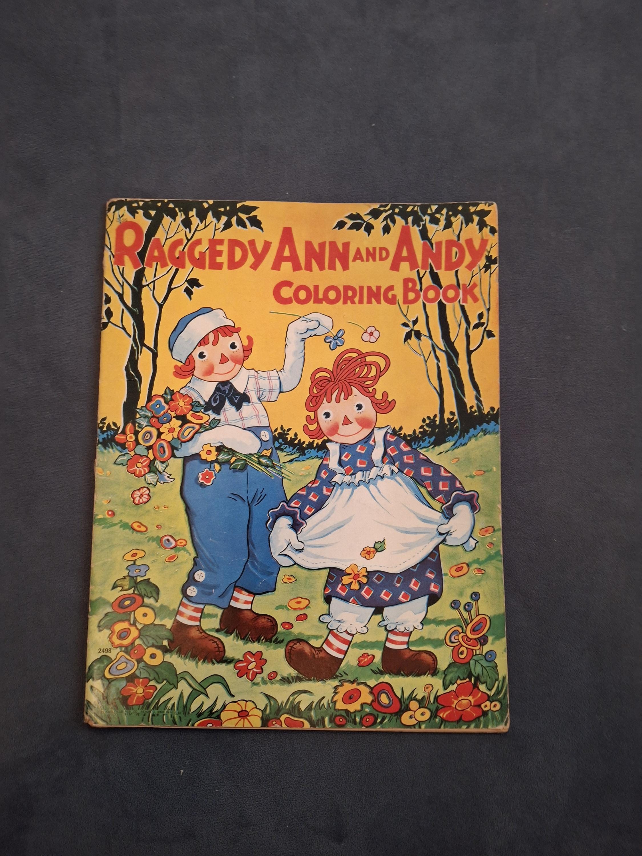 Raggedy Ann Coloring Book - Etsy