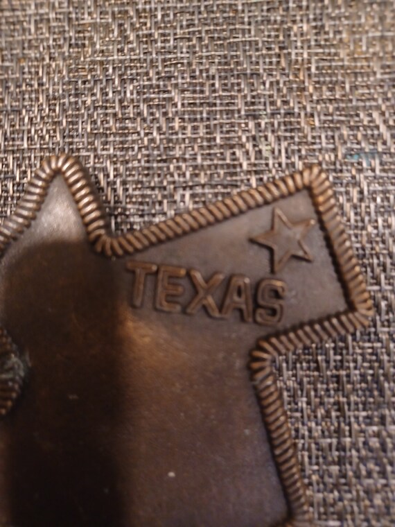 Vintage Texas Belt Buckle brass - image 5