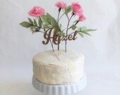 Items similar to Personalized Rose Cake Topper on Etsy