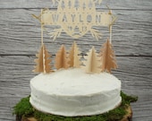 Personalized Wilderness Cake Topper