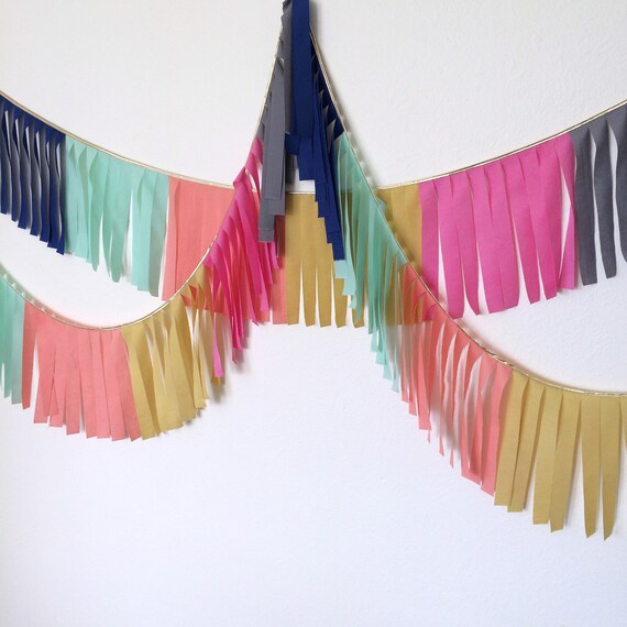 Items similar to Fringe Fabric Garland on Etsy