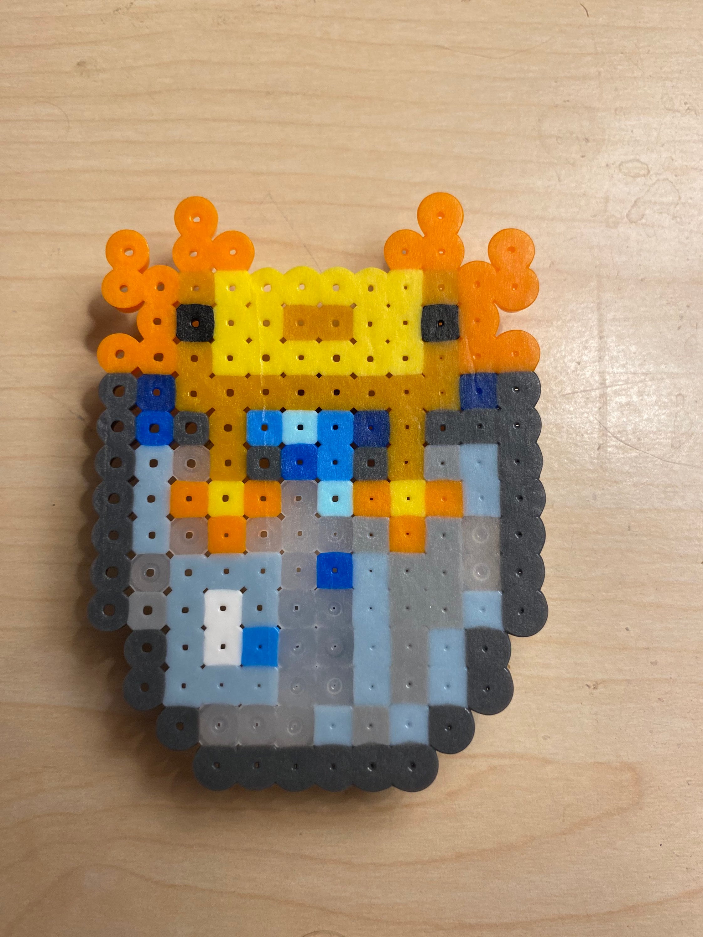 Mine Craft Axolotl in Bucket Cup Keychain Choose Color Pixel Art