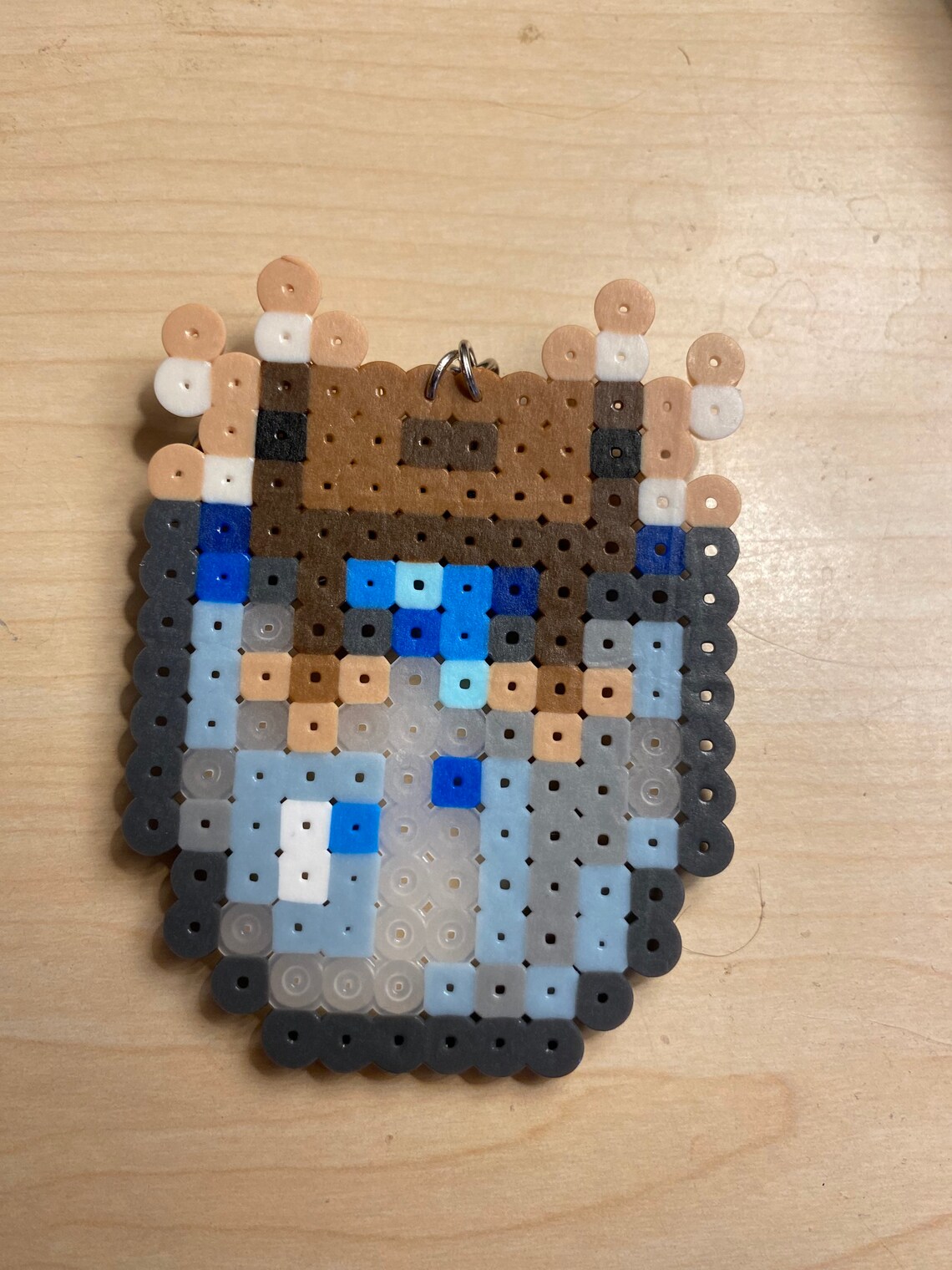 Minecraft Axolotl in a Bucket Perler Bead Keychain or Etsy