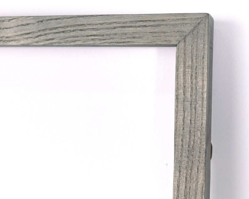 Gray Fumed Ash Wood Matted Picture Frame 16x20 11x14 Thin Etsy